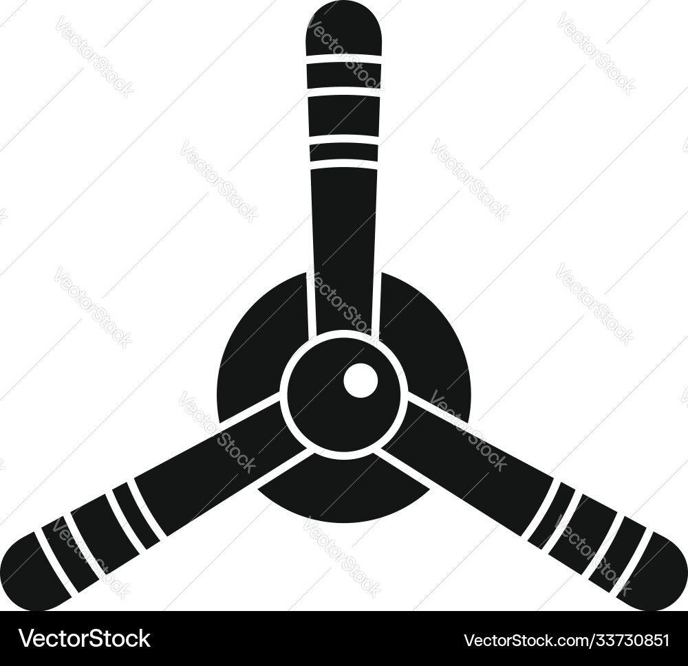 Aircraft repair propeller icon simple style Aircraft repair propeller icon simple style vector image