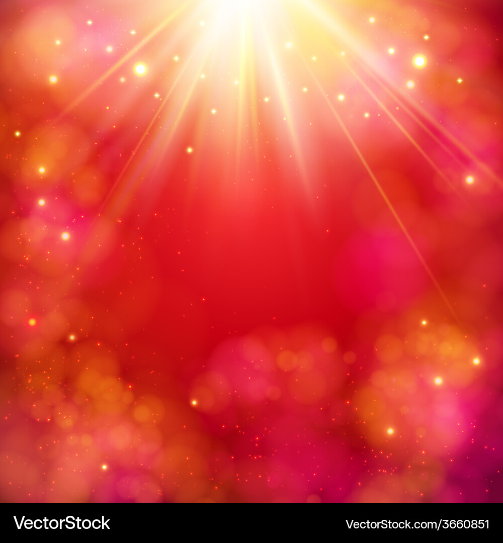 Dynamic Red Abstract Sunburst Background Vector Image