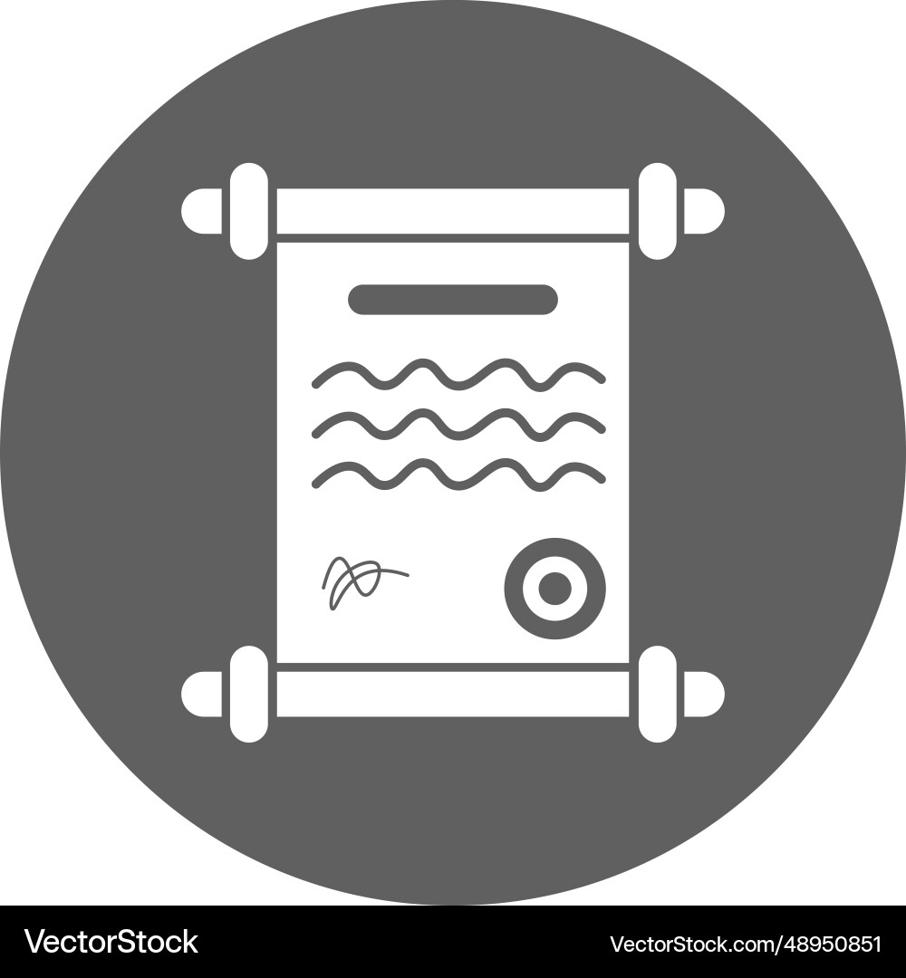 Edict ordinance rescript icon Vector Image