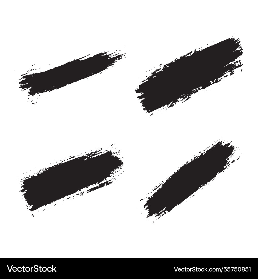 Elements set of black abstract long line rustic Elements set of black abstract long line rustic vector image