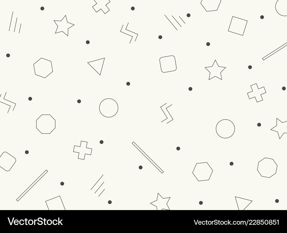 Gray Geometric Pattern with Dots vector image