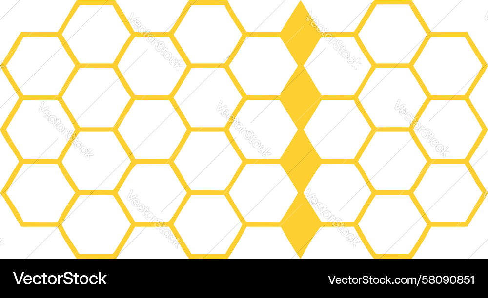 Hexagonal Structure Pattern Vector Image