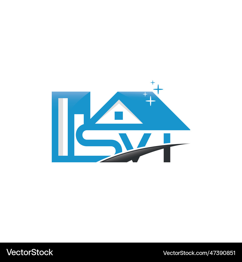 Letter svi home immobilien logo Template style Letter svi home immobilien logo Template style vektorbild