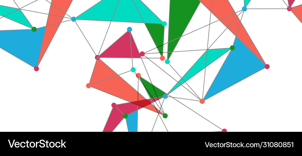 Line points connections triangular technology Line points connections triangular technology Vector Image