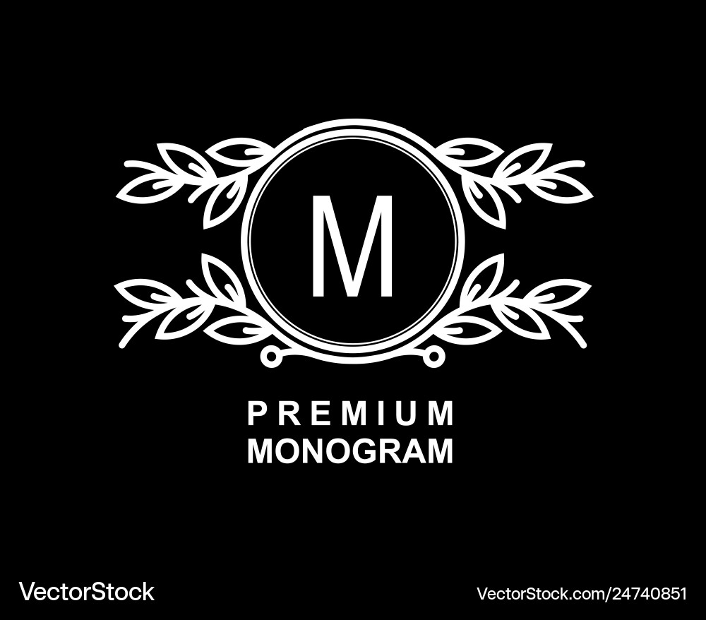 Premium-Monogrammvorlage für Ihre Embleme Logos Premium-Monogrammvorlage für Ihre Embleme Logos vektorbild