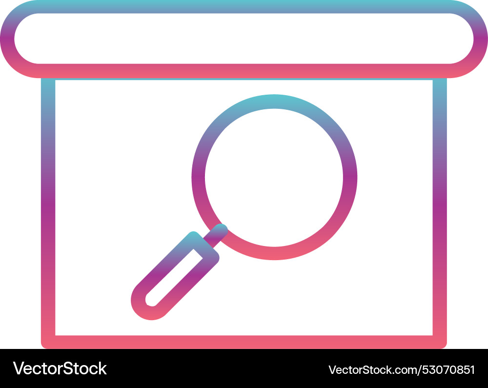Presentation board line gradient design Vector Image