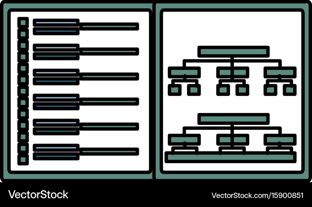 Programming system codes vector image