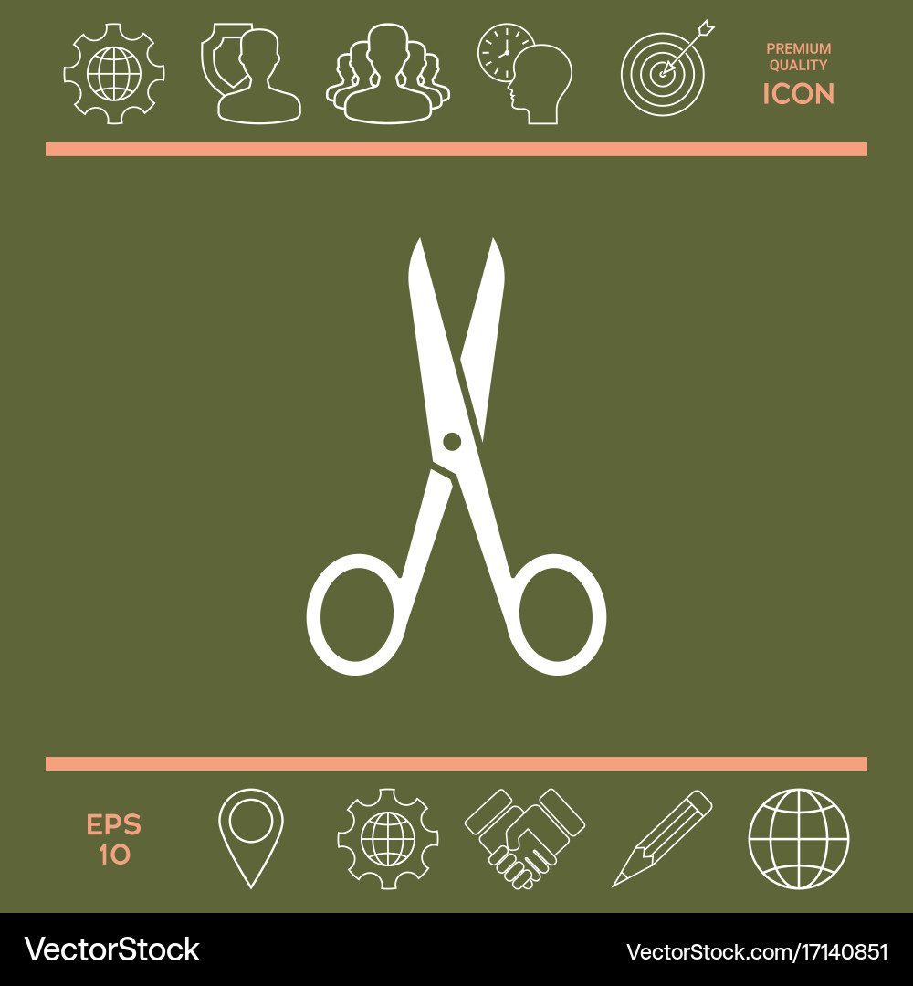 Scissors icon Vector Image