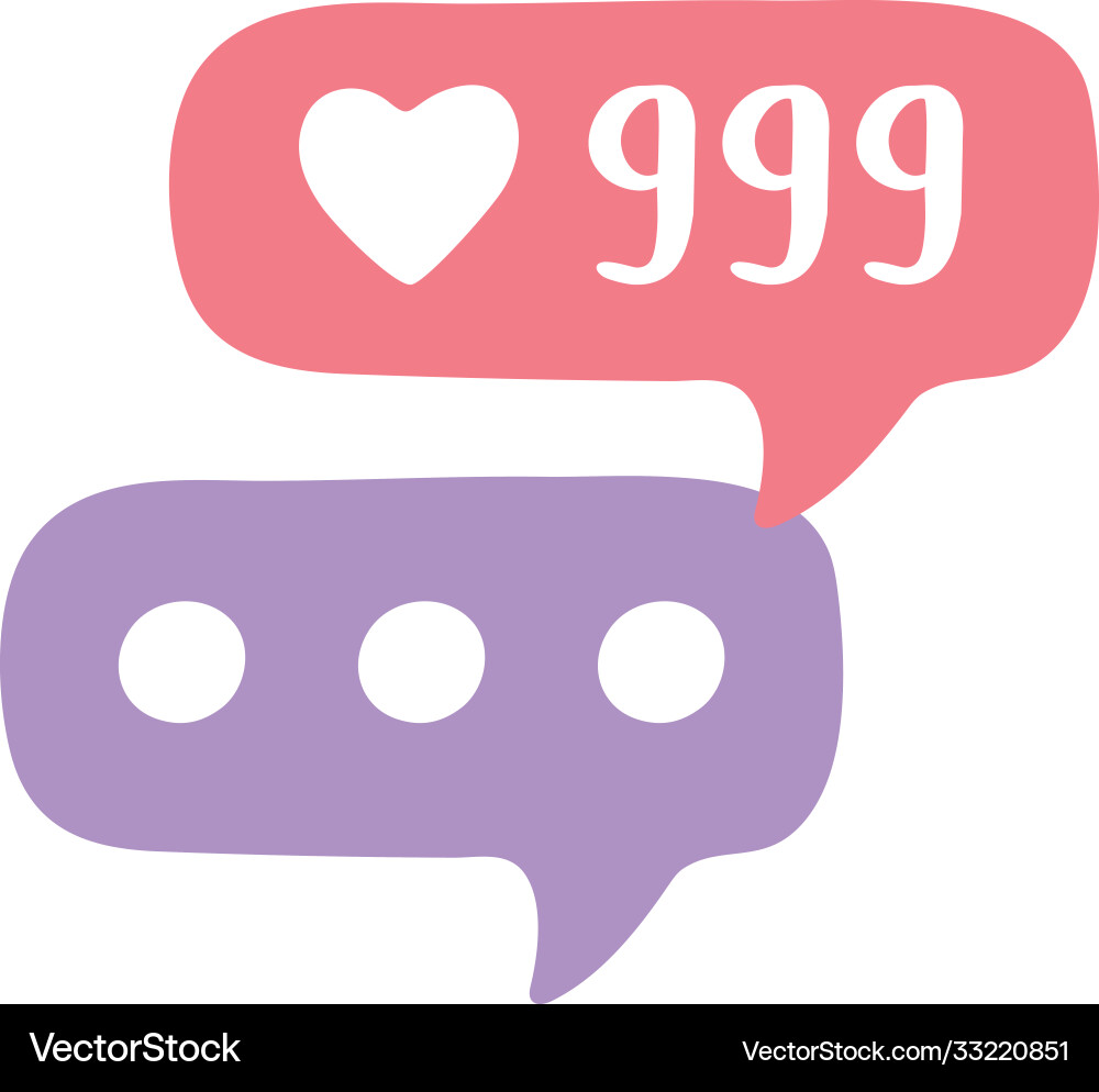 Speech bubble message followers web social network Vector Image