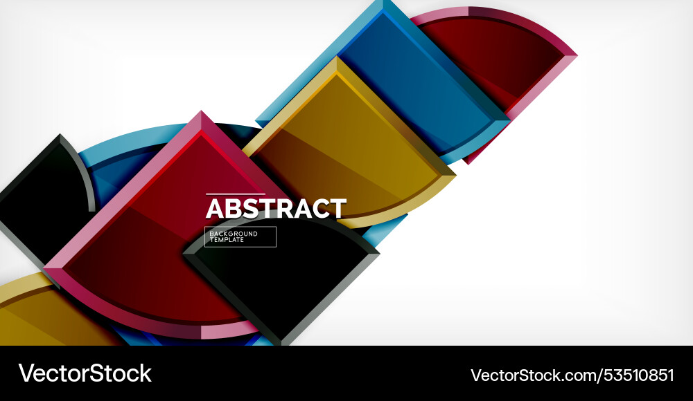 Triangle circles background Vector Image