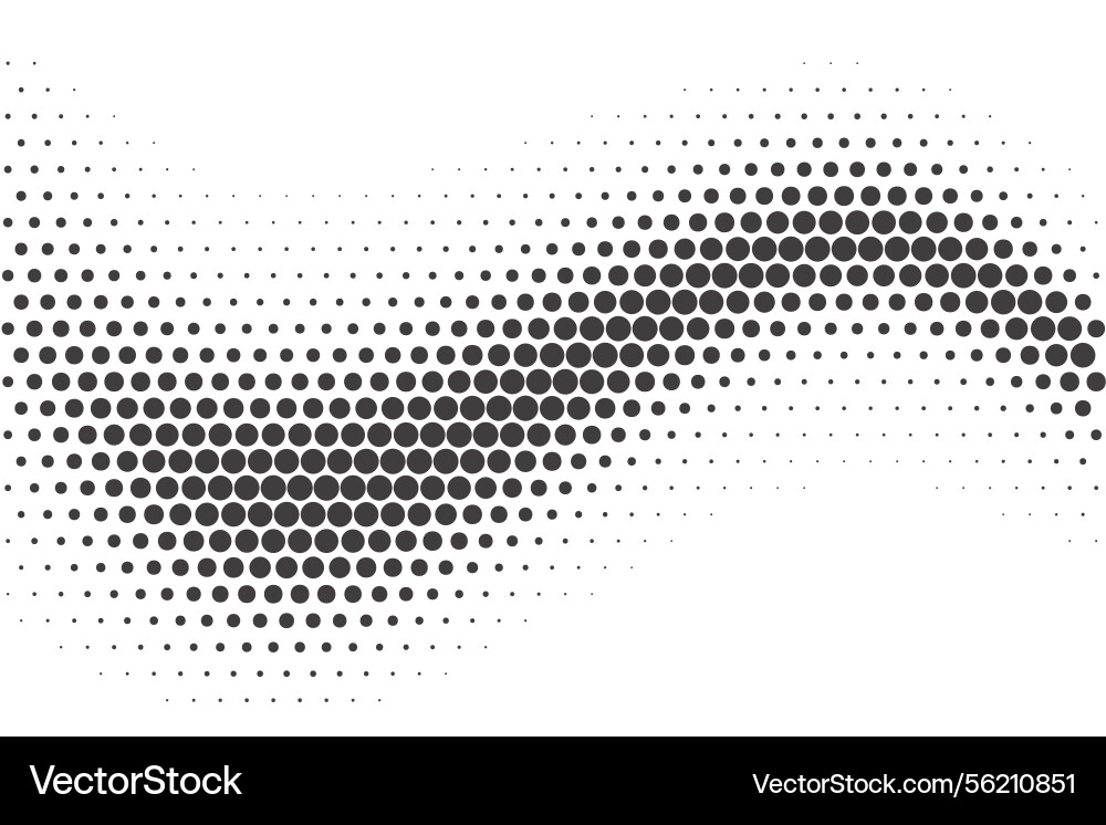 Wavy Halftone Gradient Background Vector Image