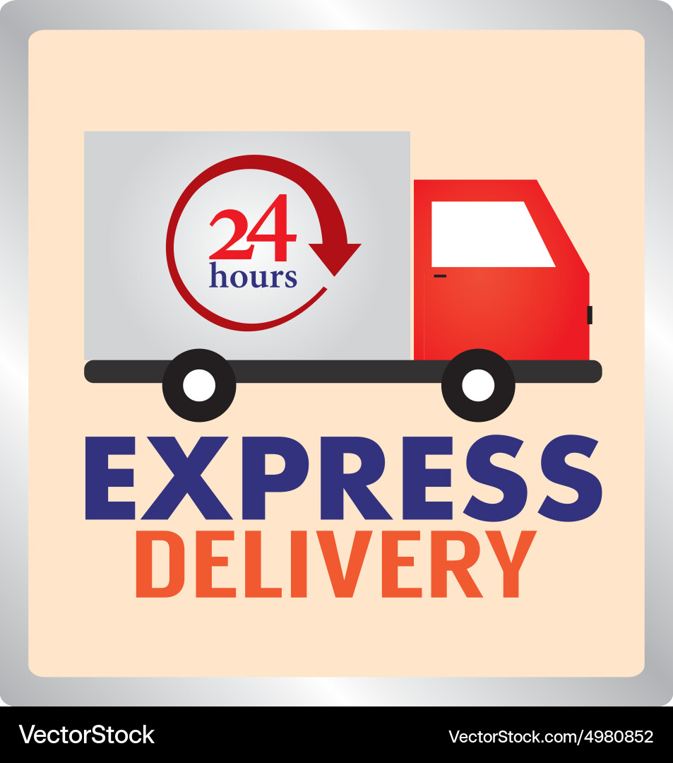 Abstract delivery object on a white background Vector Image
