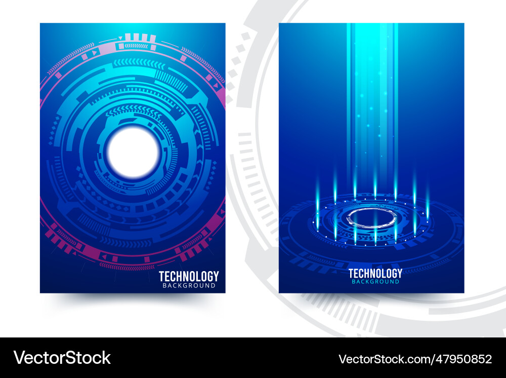 Abstract futuristic circuit board high computer vector image