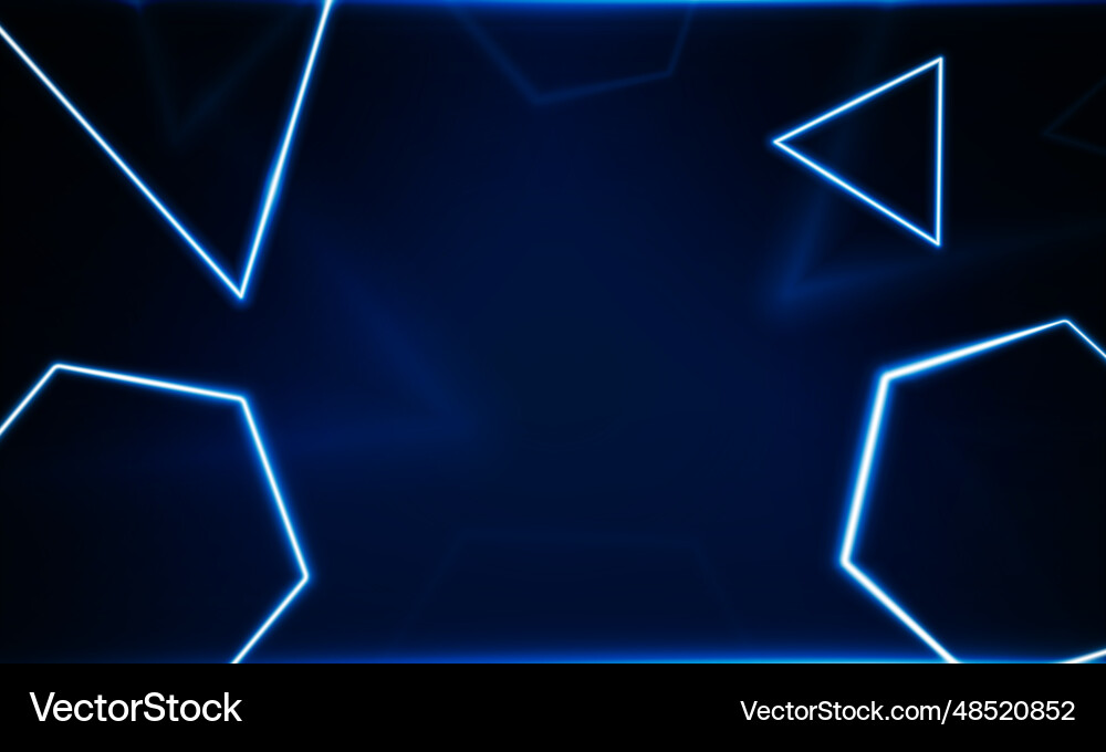 Abstract hexagon and triangles light out Abstract hexagon and triangles light out vector image