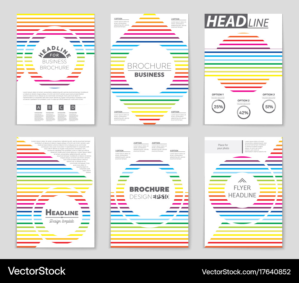 Abstract layout background set for art vector image