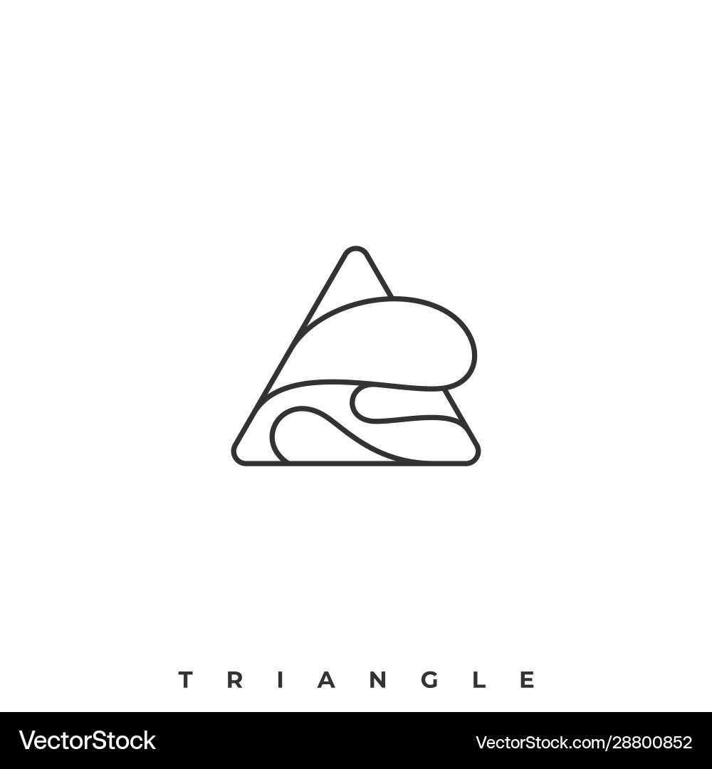 Abstract triangle template Abstract triangle template Vector Image