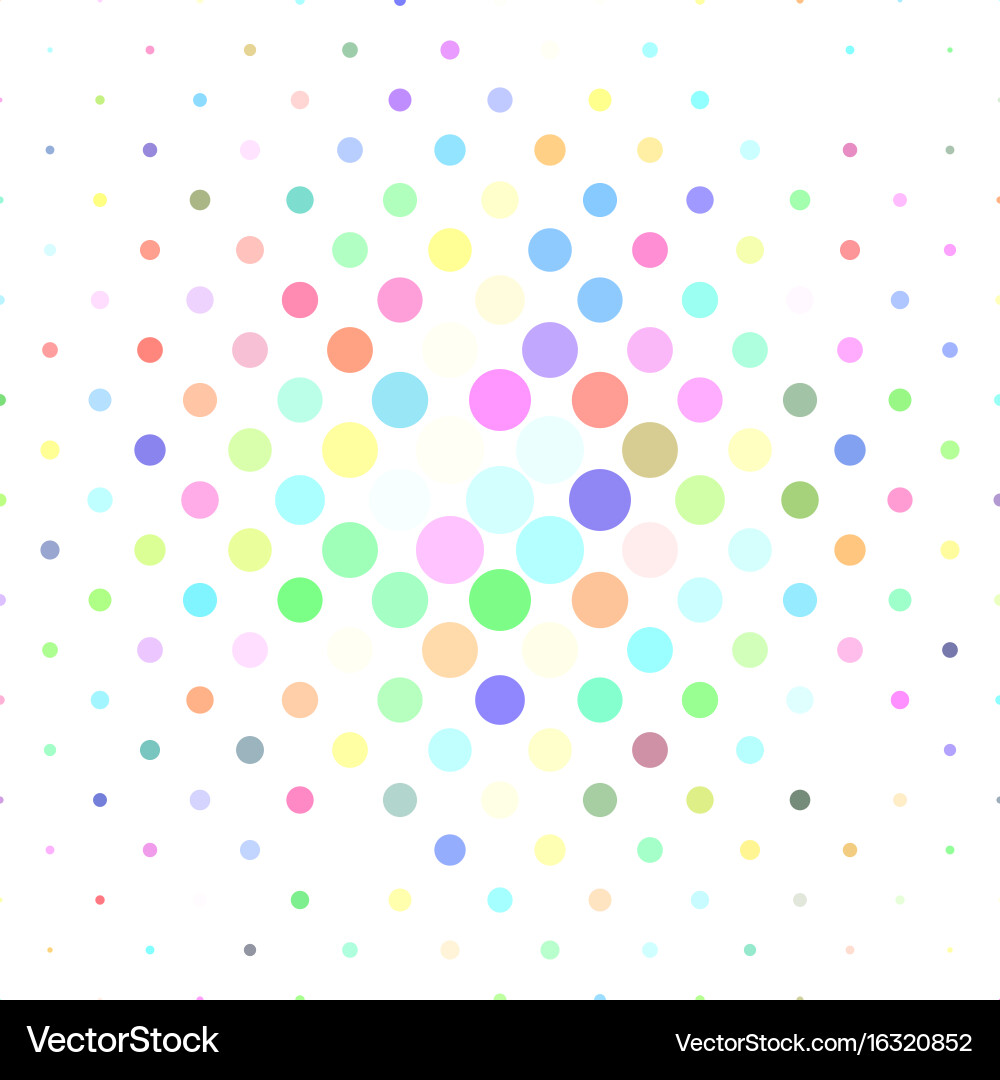 Circle pattern background - from dots vector image