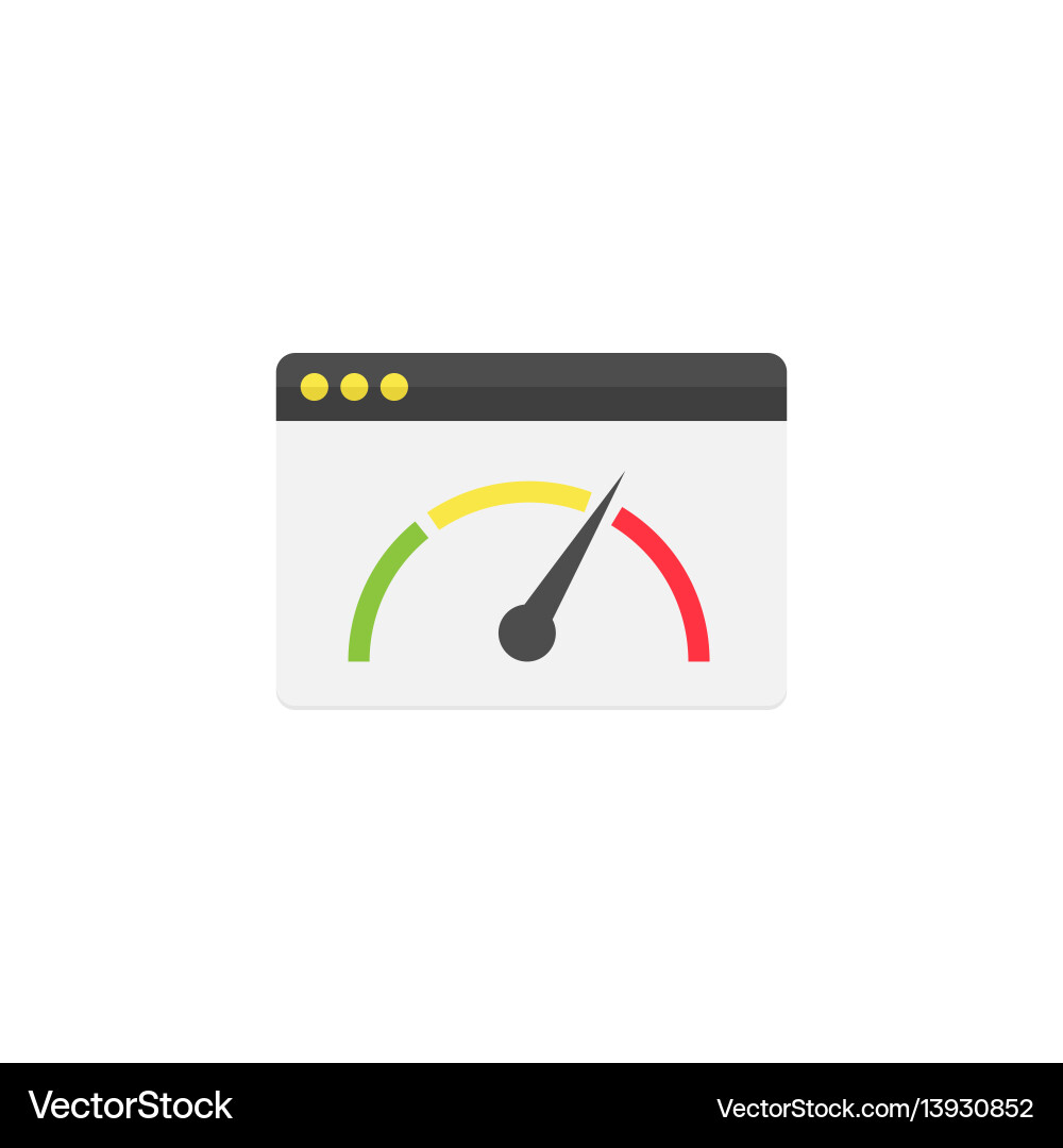 Page Speed Icon - Performance vector image