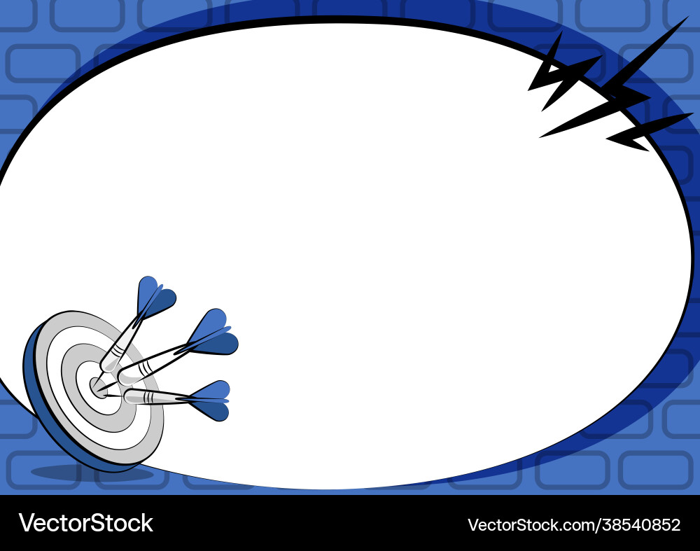 Presenting message hitting target concept Presenting message hitting target concept vector image