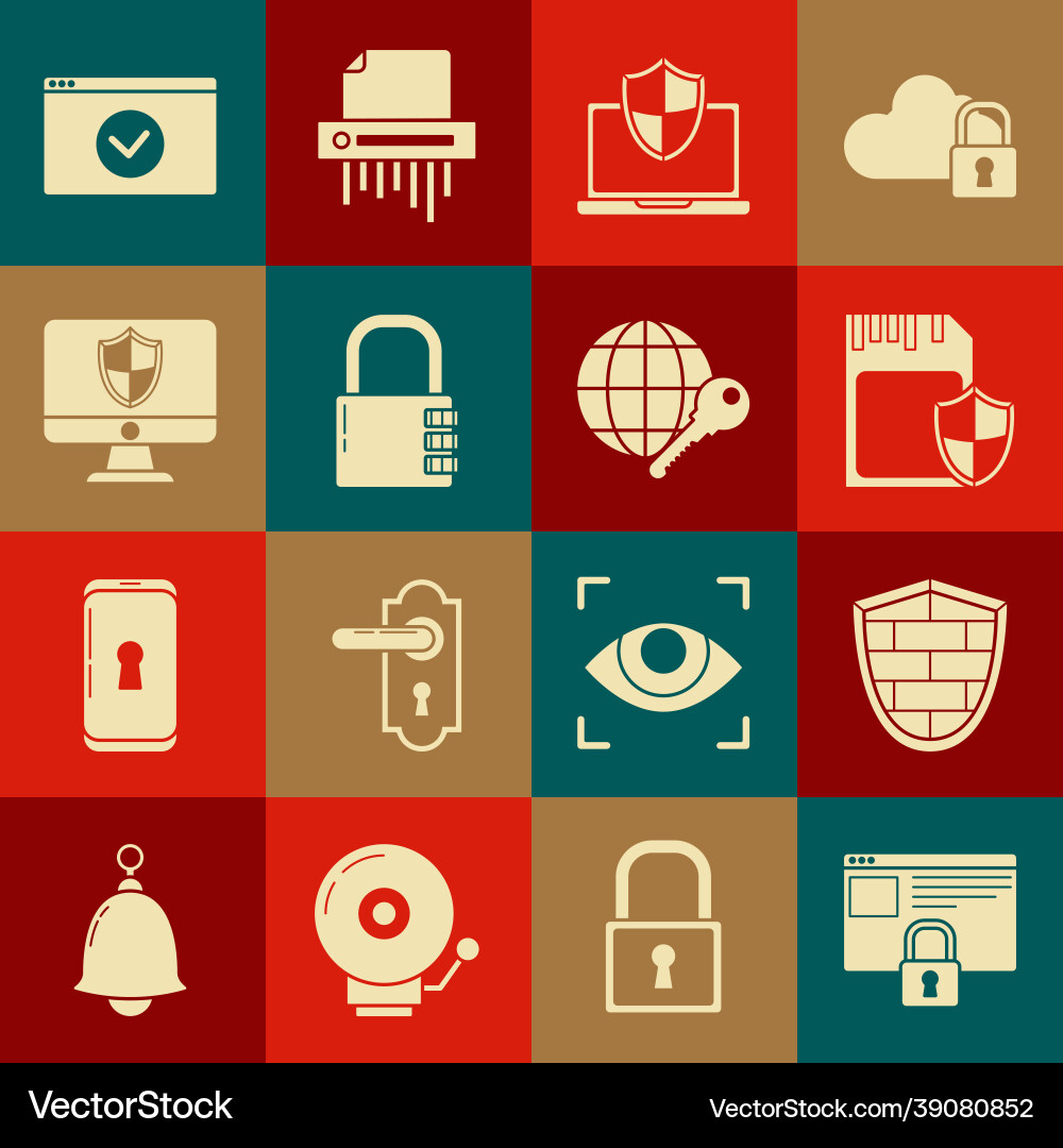 Set secure your site with https ssl shield cyber vector image