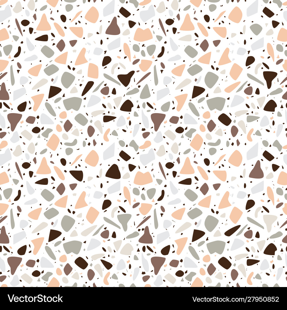 Terrazzo seamless pattern design Royalty Free Vector Image