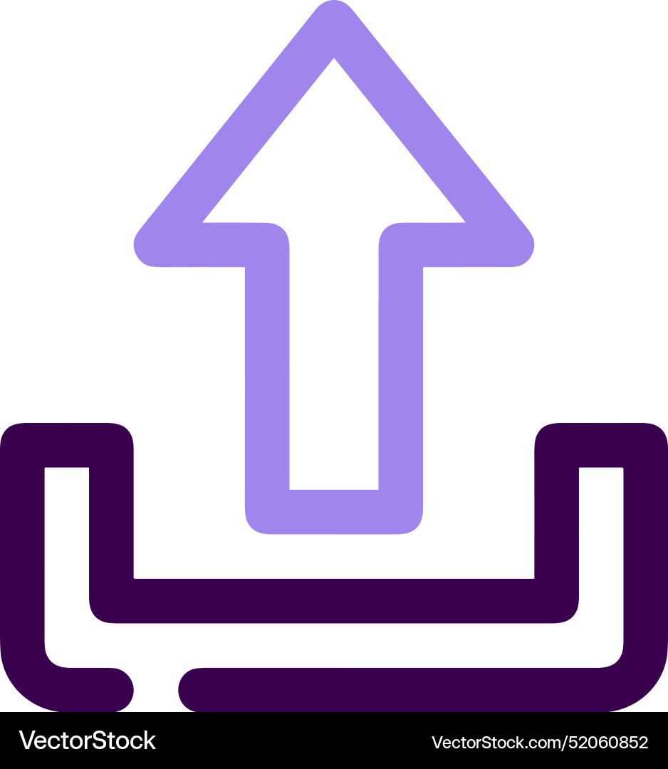 Upload outline icon symbol image Upload outline icon symbol image Vector Image