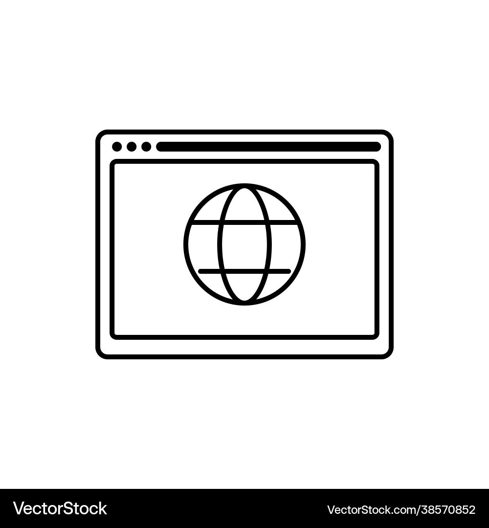 Web icon internet Web icon internet vector image
