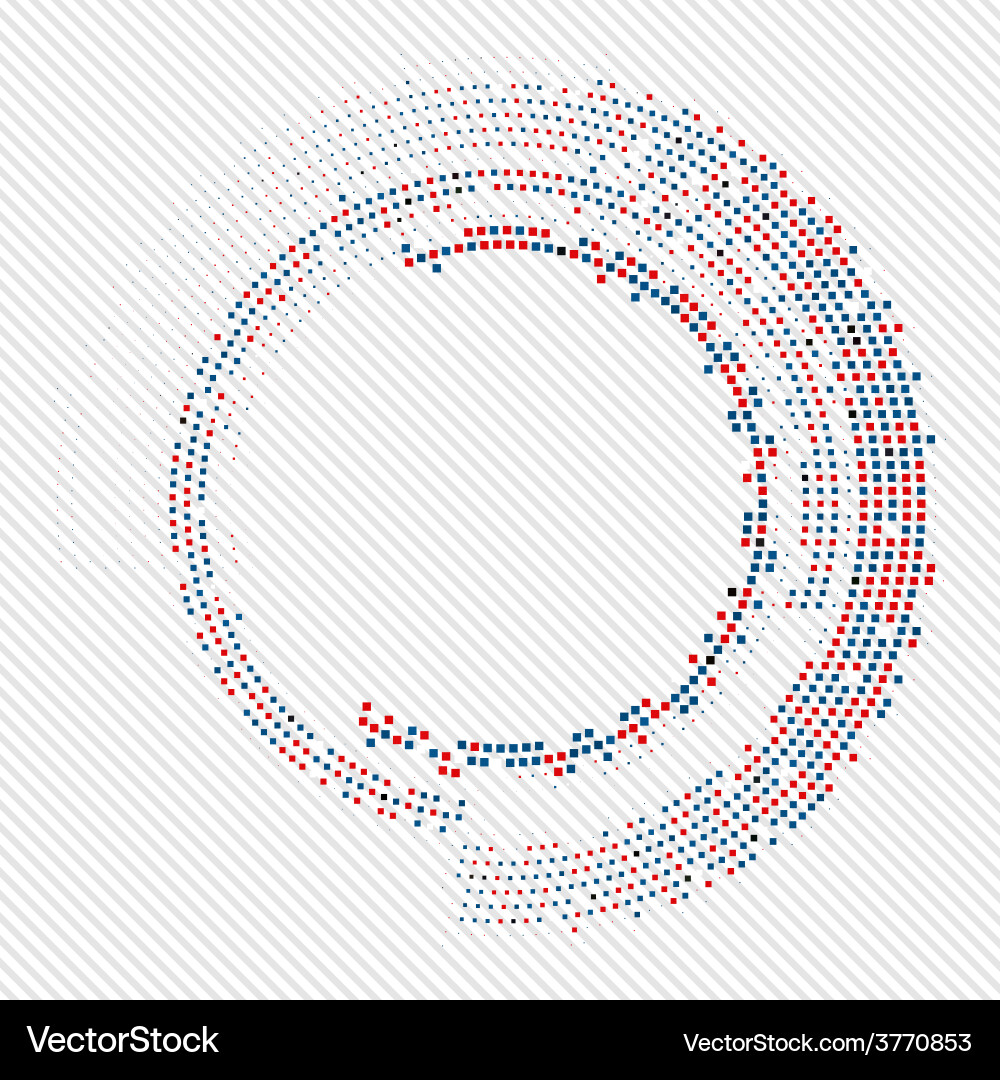 Abstract Halftone Pattern vector image