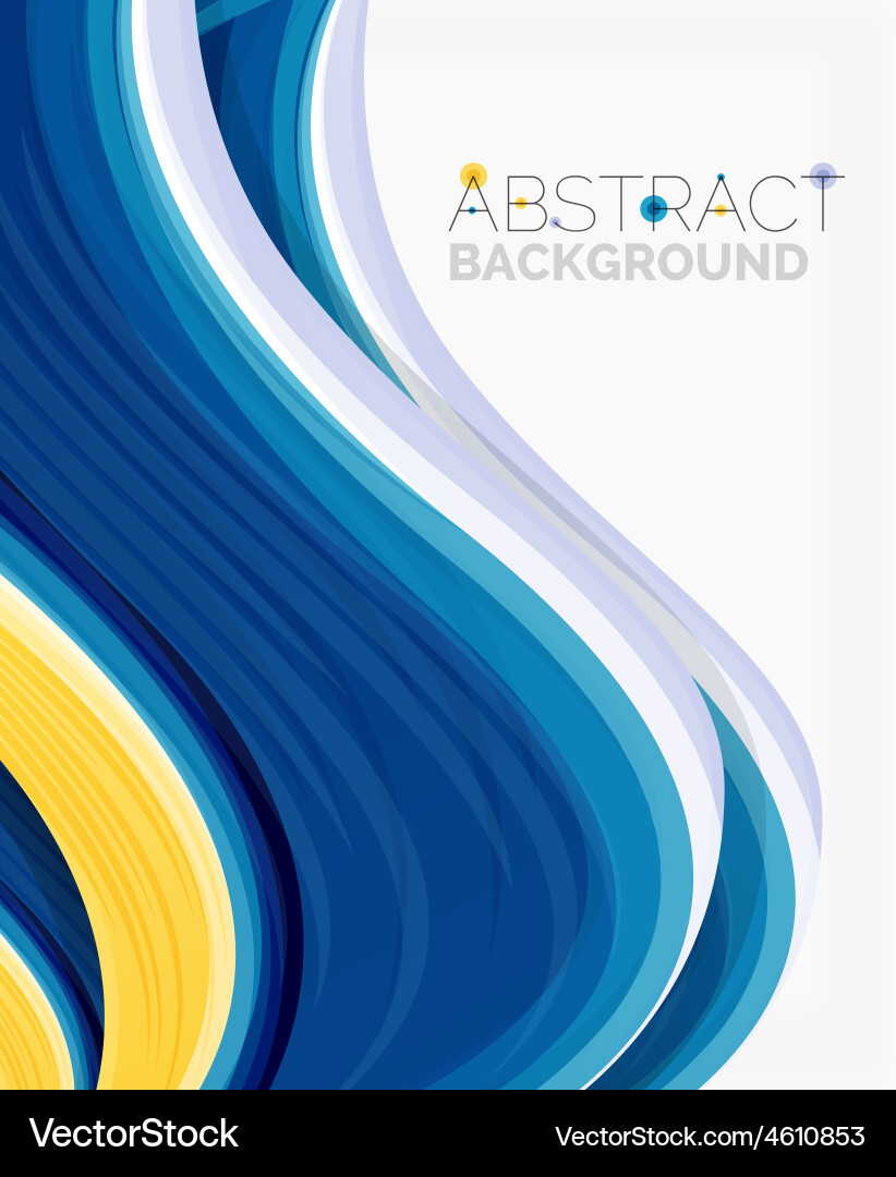 Abstract realistic solid wave background Vector Image