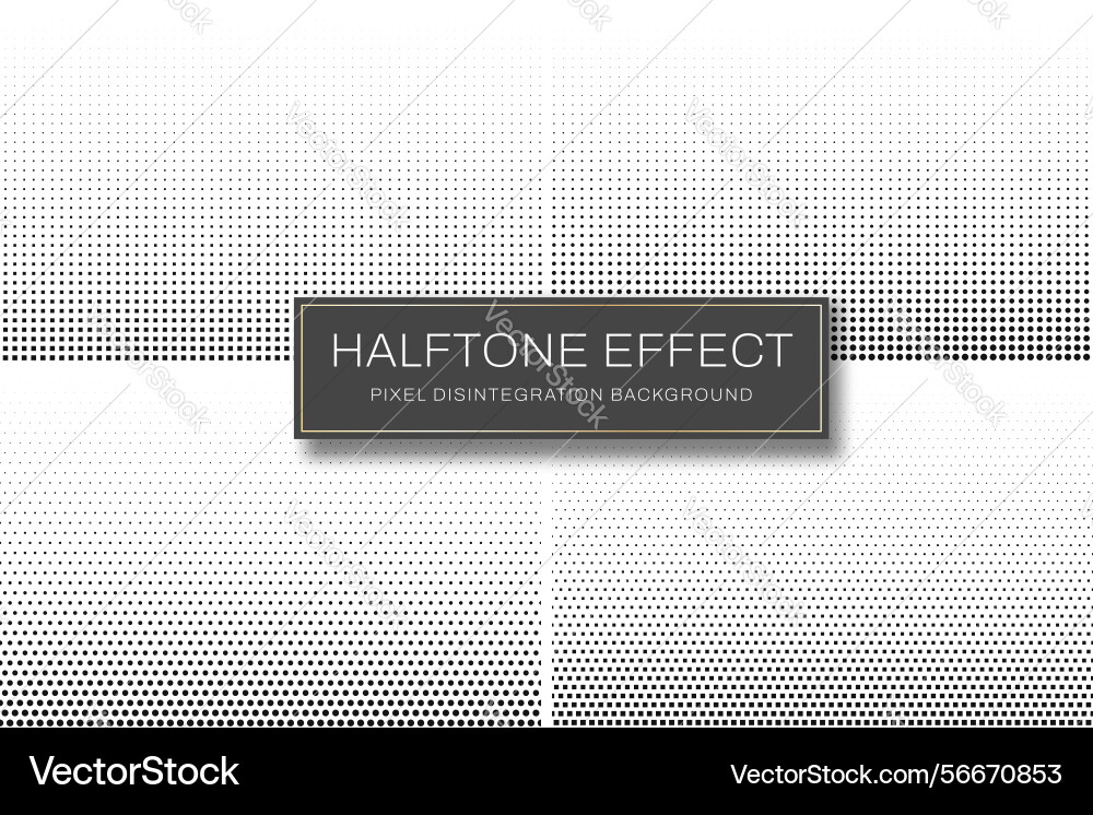 Pixel disintegration background halftone effect Pixel disintegration background halftone effect vector image