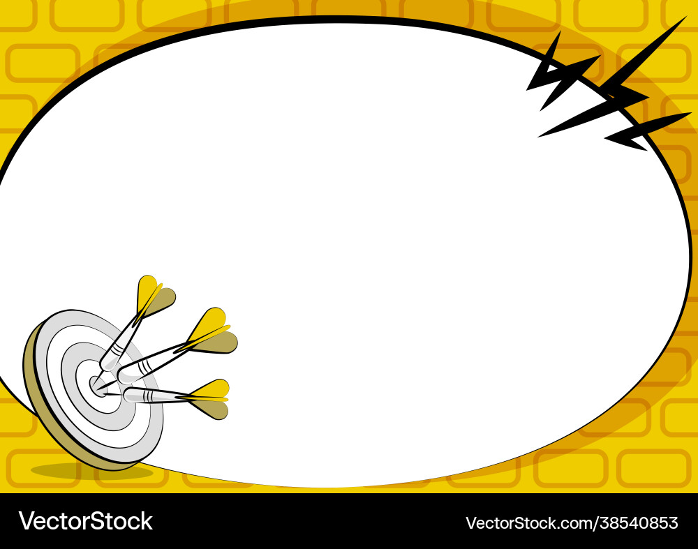 Presenting message hitting target concept Presenting message hitting target concept vector image