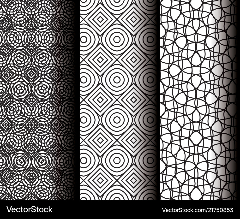 Set geometrics figures in grey patterns Set geometrics figures in grey patterns vector image