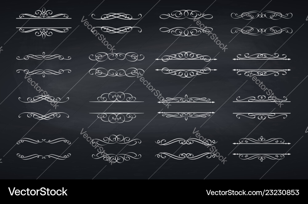 Swirl scroll and divide Swirl scroll and divide vector image