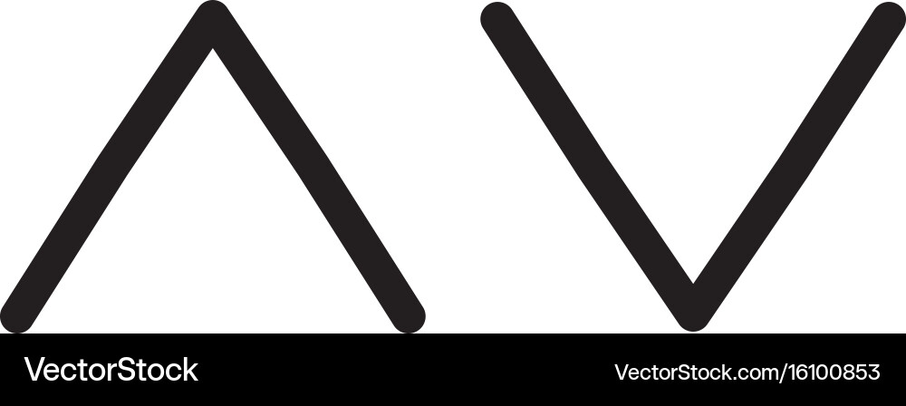 Web arrow up and down icon on white background Vector Image