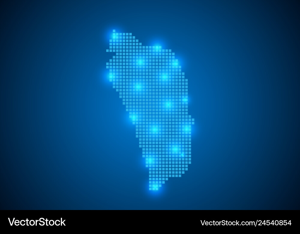 Abstract blue background with map internet line Vector Image
