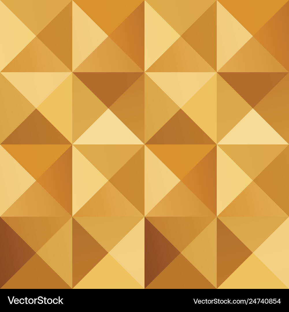Geometric simple golden colored seamless pattern Geometric simple golden colored seamless pattern Vector Image