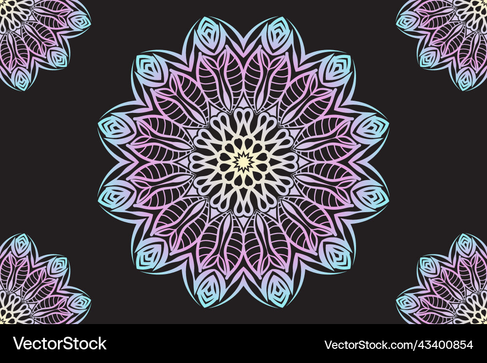 Mandala pattern design background Mandala pattern design background Vector Image
