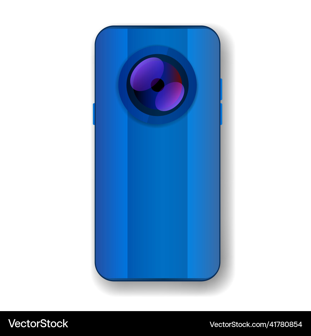 Red phone redesign realistic object Vector Image