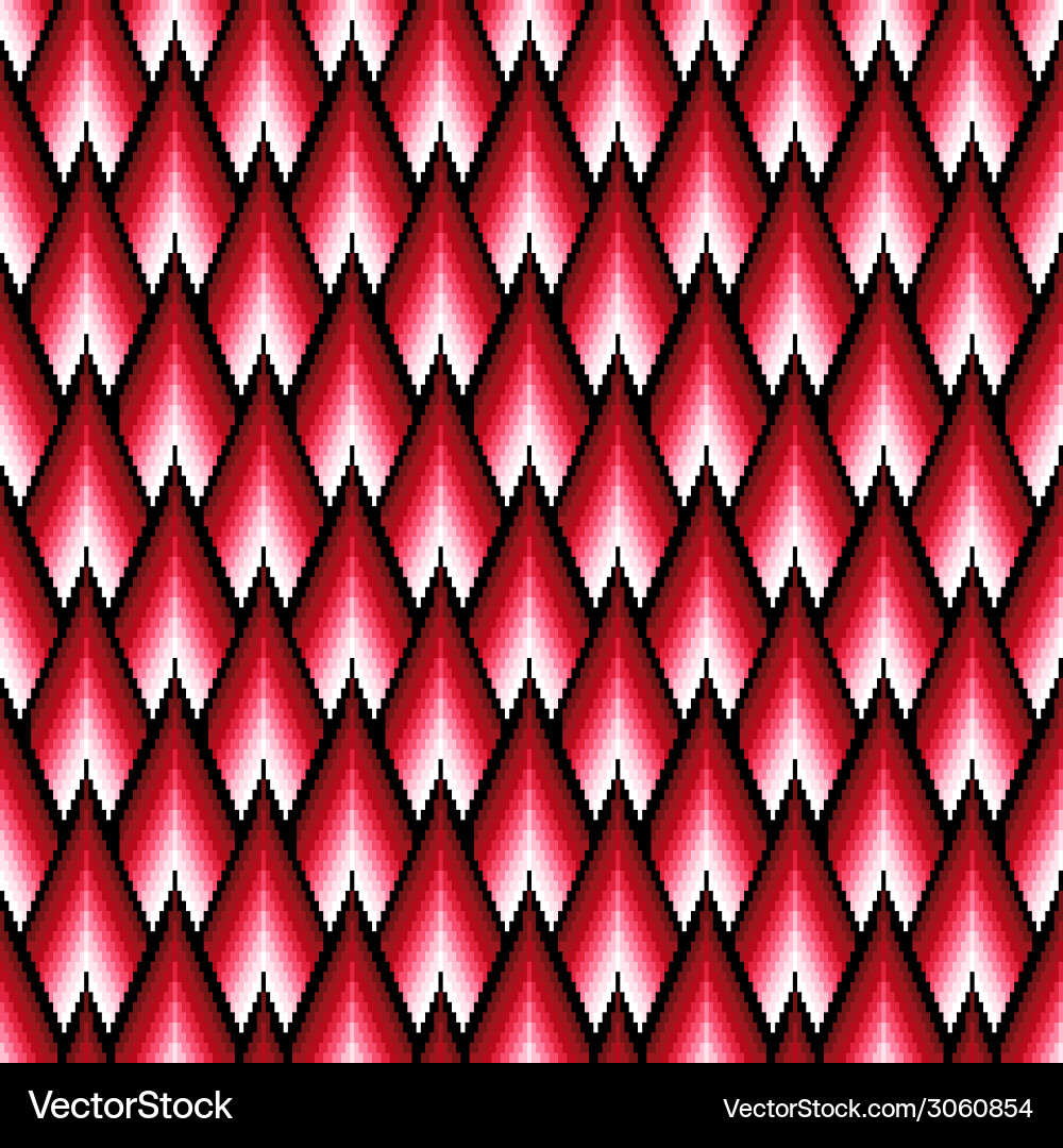 Seamless pattern with red elements vector image