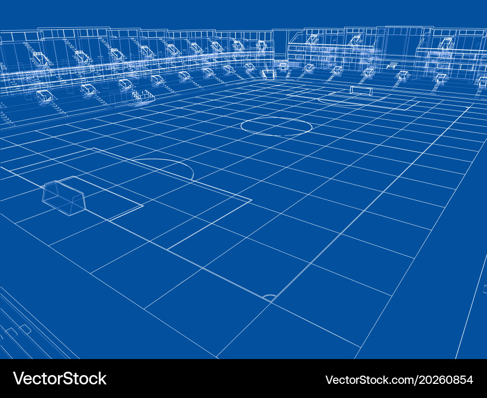 Soccer stadium or football arena concept Vector Image