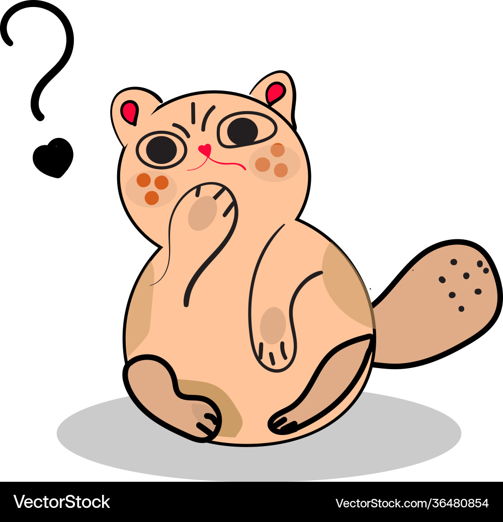 Super cat print design with slogan Vector Image