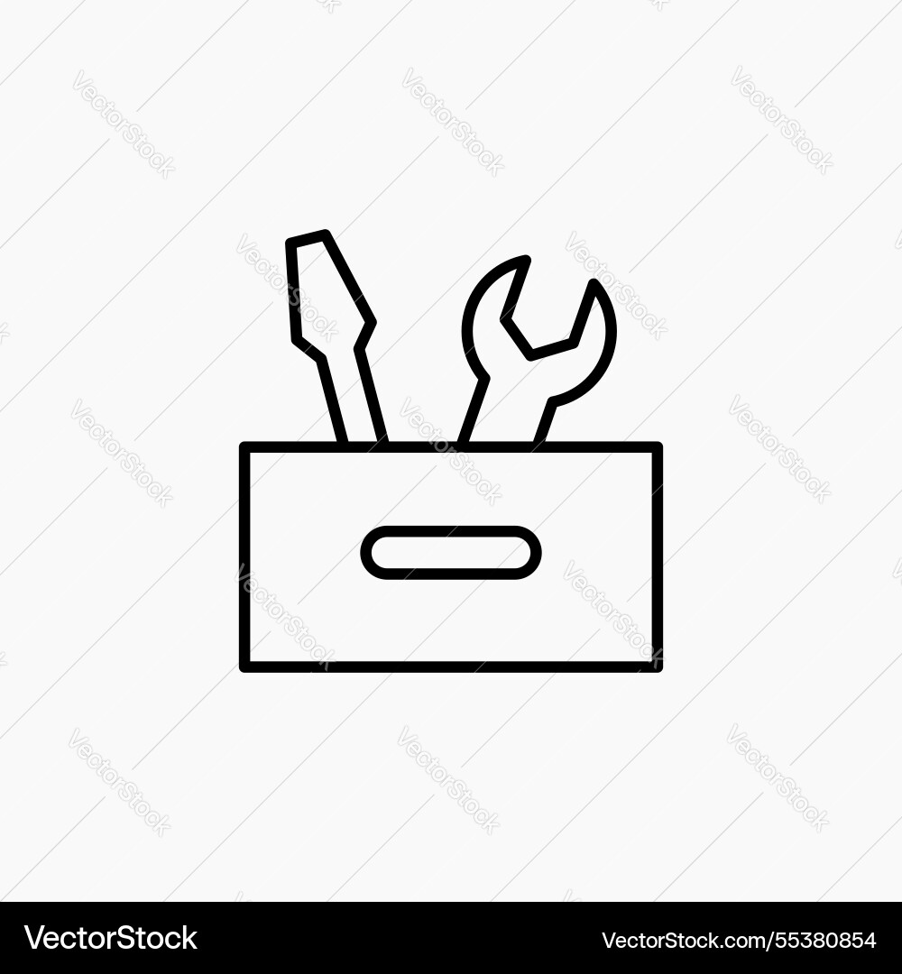 Toolbox icon simple Toolbox icon simple vector image