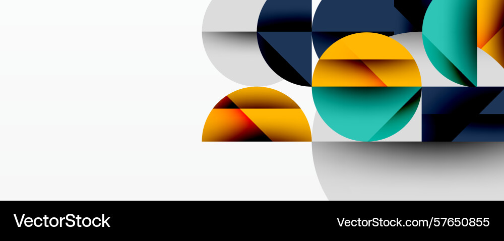 Abstract geometric composition overlapping Abstract geometric composition overlapping vector image
