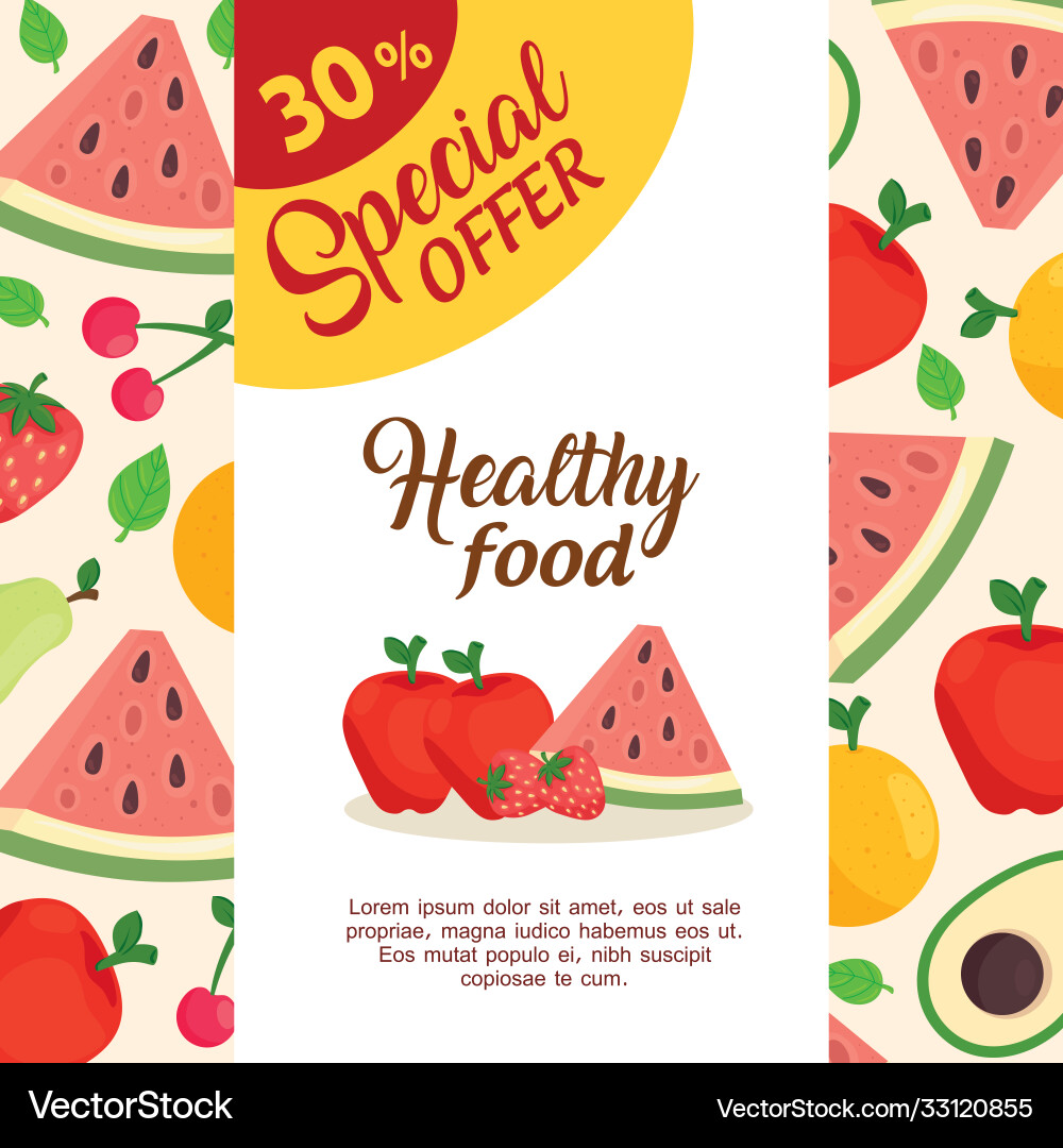 Banner Angebot Gemüse und Obst Banner Angebot Gemüse und Obst vektorbild