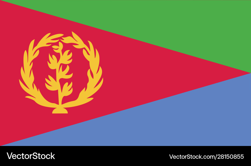 Flag eritrea Flag eritrea vector image