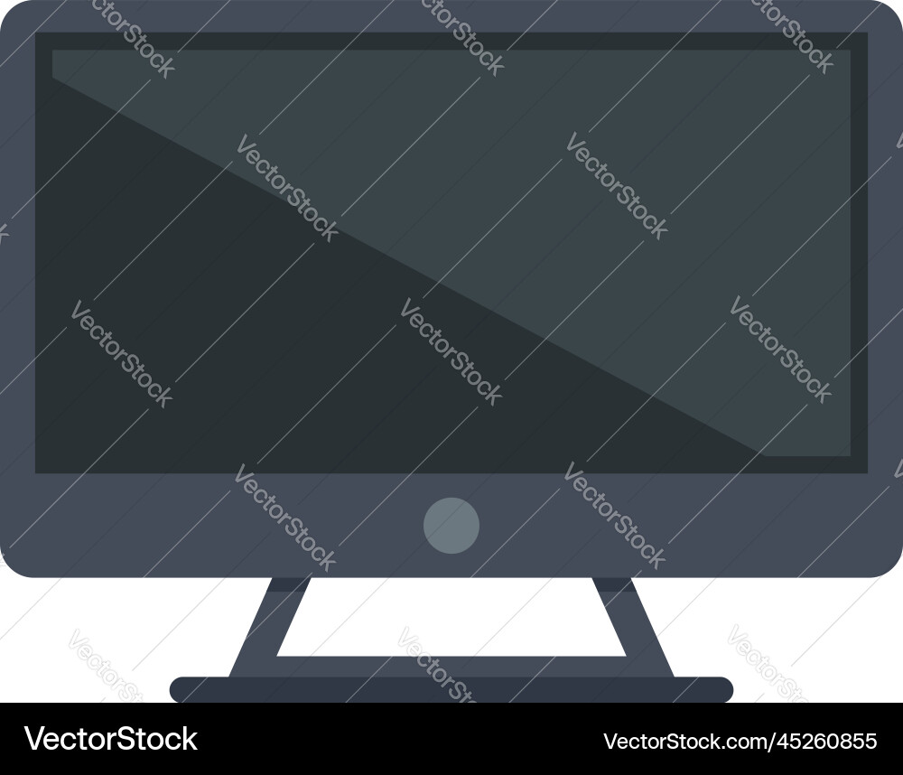 Internet monitor icon flat computer screen Vector Image