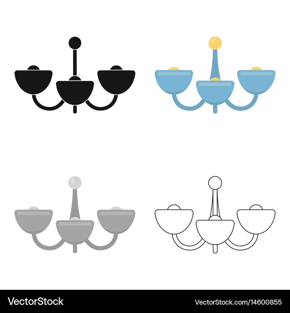 Lamp icon of for web Vector Image