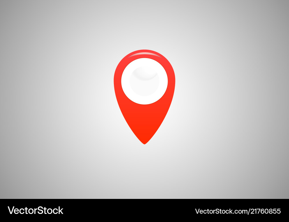 Map pin flat design style modern icon pointer Map pin flat design style modern icon pointer Vector Image