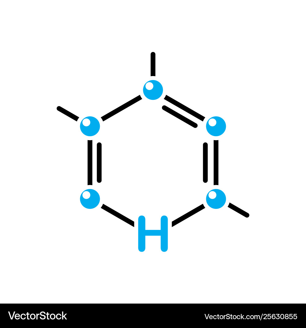 Molecule icon on background for graphic and web Vector Image