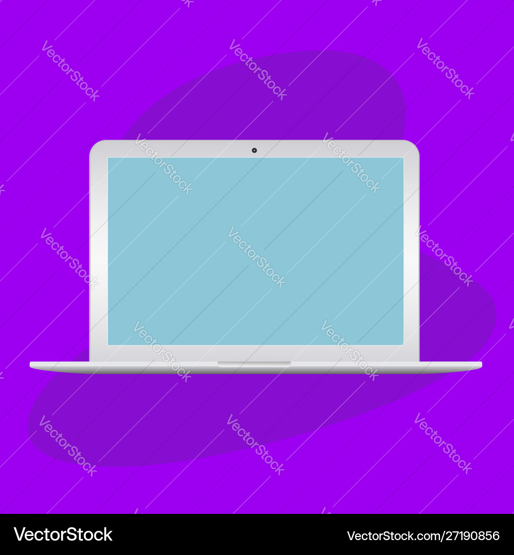 A laptop screen display can be used with custom A laptop screen display can be used with custom vector image